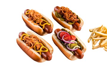 A photo of a gourmet hot dog