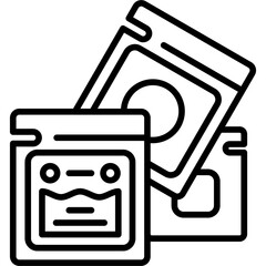 Sachet Icon Vector Element