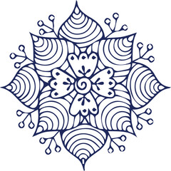 Beautiful Mandala Art and Vector Mandala Design Image.