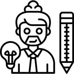 Creative Idea Icon Vector Element