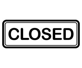 closing sign black icon element transparent background png file