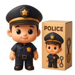 Little Heroes Adorable Police Officer Collectible Figure