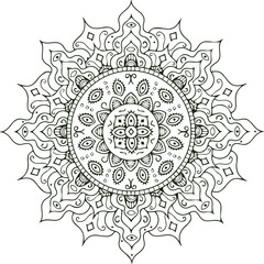 Beautiful Mandala Art and Vector Mandala Design Image.
