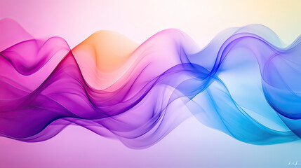 Fluid Abstract Wave of Colors, A Serene Gradient Background for Design