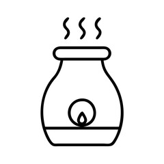 Aromatherapy oil diffuser vector icon essential oil diffuser aroma therapy diffuser scent diffuser for home use