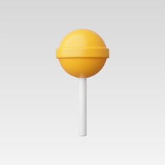 3d Realistic Lollipop Icon Vector Illustration