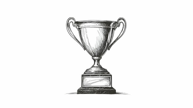 drawing of a trophy illustration