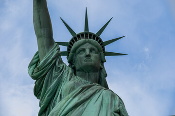 Statue of Liberty close-up in New York City