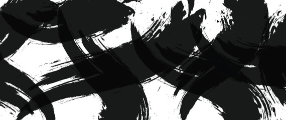 abstract grunge background with splashes. bold brush strokes, dynamic movement, intense contrast, gestural painting black and white abstract background
