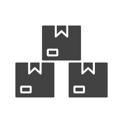 Fototapeta premium Boxes icon vector image. Suitable for mobile apps, web apps and print media.