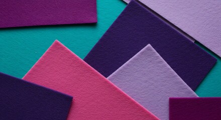 Fototapeta premium A Symphony of Hues Layers of Felt Geometric Harmony Color Field Study Purple Rain Crimson Echoes Textured Dreams Abstract Landscape Velvet Shadows Deep Teal Embrace AI Generated