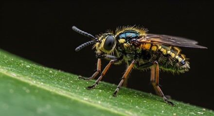Naklejka premium macro of a fly
