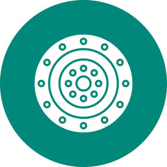 Flywheel icon vector image. Suitable for mobile apps, web apps and print media.