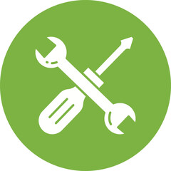 Tools icon vector image. Suitable for mobile apps, web apps and print media.