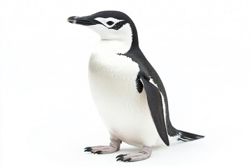 Obraz premium a penguin is standing on a white surface