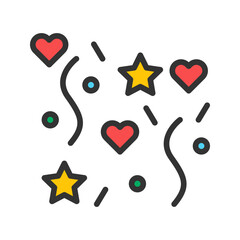 Celebration icon vector image. Suitable for mobile apps, web apps and print media.