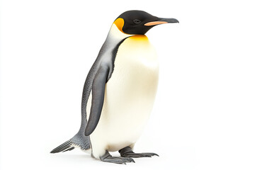 Obraz premium a penguin is standing on a white surface