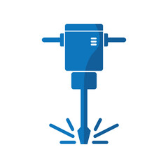 Jack hammer icon logo vector illustration