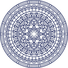 Beautiful Mandala Art and Vector Mandala Design Image.