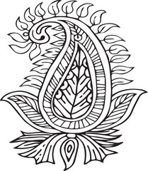 Beautiful Mandala Art and Vector Mandala Design Image.