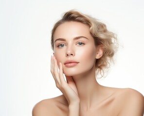 Fototapeta premium Beautiful woman with flawless skin (1)