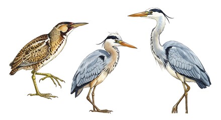 Obraz premium Marsh Dwellers AI Generated