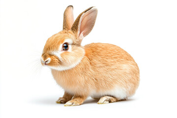 Obraz premium a small rabbit sitting on a white surface