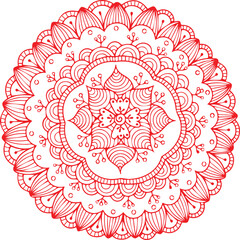 Beautiful Mandala Art and Vector Mandala Design Image.