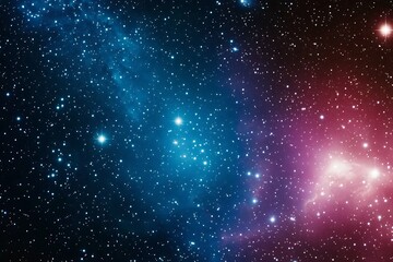 Naklejka premium Starry constellation displaying bright stars in a night sky capturing the beauty of the cosmos