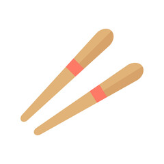 Chinese Sticks icon vector image. Suitable for mobile apps, web apps and print media.