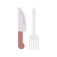 Fork and Knife icon vector image. Suitable for mobile apps, web apps and print media.