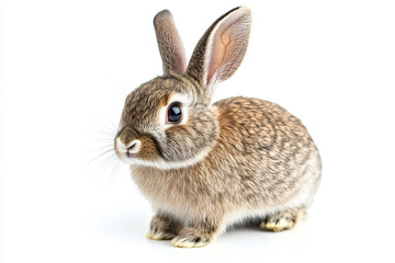 Fototapeta premium a small rabbit with a long ear and a long tail