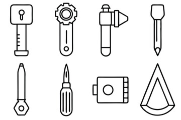 Precision Line Art Illustration Showcasing Perfectly Executed Geometric Shapes.