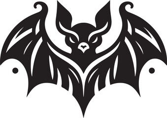 Bat Symmetry Logo Vector