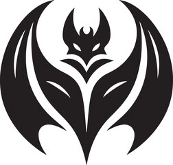 Bat Symmetry Logo Vector