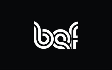 BEF Creative Unique Modern Letter Logo Design. Stylized logo featuring a unique letter design, presenting abstract minimalist aesthetics and modern appeal.