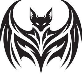 Bat Symmetry Logo Vector