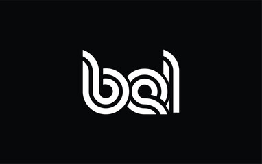 BEL Creative Unique Modern Letter Logo Design. Stylized logo featuring a unique letter design, presenting abstract minimalist aesthetics and modern appeal.