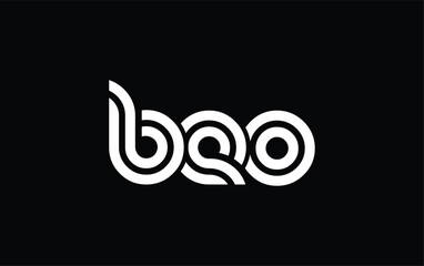 BEO Creative Unique Modern Letter Logo Design. Stylized logo featuring a unique letter design, presenting abstract minimalist aesthetics and modern appeal.