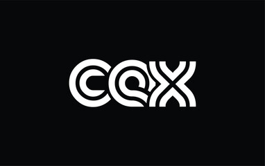 CEX Creative Unique Modern Letter Logo Design. Stylized logo featuring a unique letter design, presenting abstract minimalist aesthetics and modern appeal.