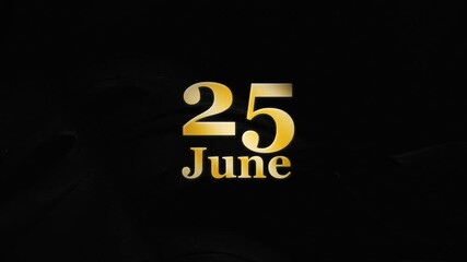 25 June Video, Animation 25 June Text Effects For You