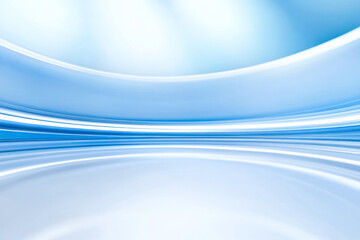 Naklejka premium Abstract image featuring blue and white curved lines creating a sense of depth and movement