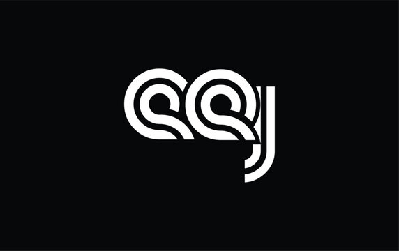 EEJ Creative Unique Modern Letter Logo Design. Stylized logo featuring a unique letter design, presenting abstract minimalist aesthetics and modern appeal.