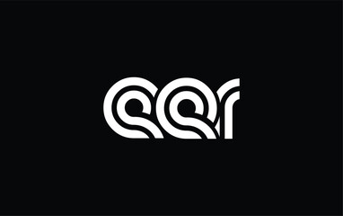 EER Creative Unique Modern Letter Logo Design. Stylized logo featuring a unique letter design, presenting abstract minimalist aesthetics and modern appeal.