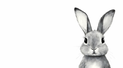 Obraz premium cartoon rabbit drawing illustration