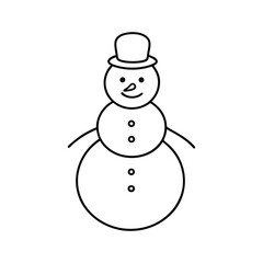 snowman with hat