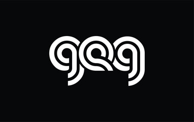 GEG Creative Unique Modern Letter Logo Design. Stylized logo featuring a unique letter design, presenting abstract minimalist aesthetics and modern appeal.