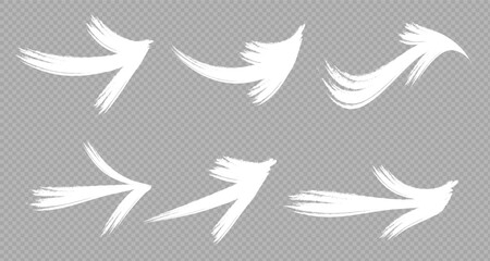 Black and Curved Arrows. Sign with arrows. . Black, grey and white arrows. 3 D models. Vector arrows. PNG