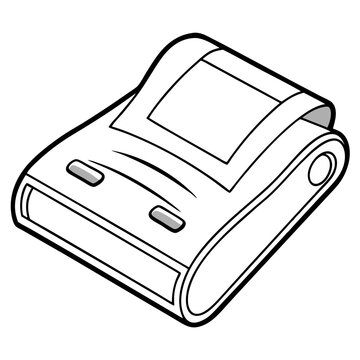 black and white printer machine clip art preview