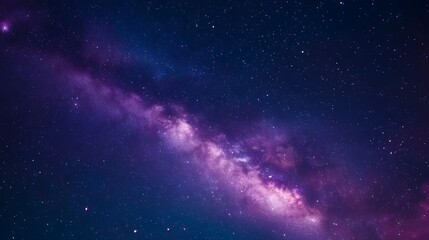 Fototapeta premium Stunning view of the milky way galaxy spanning the night sky with stars and cosmic wonders